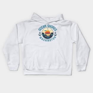 OCEAN SHORES WASHINGTON EST 1970 Kids Hoodie